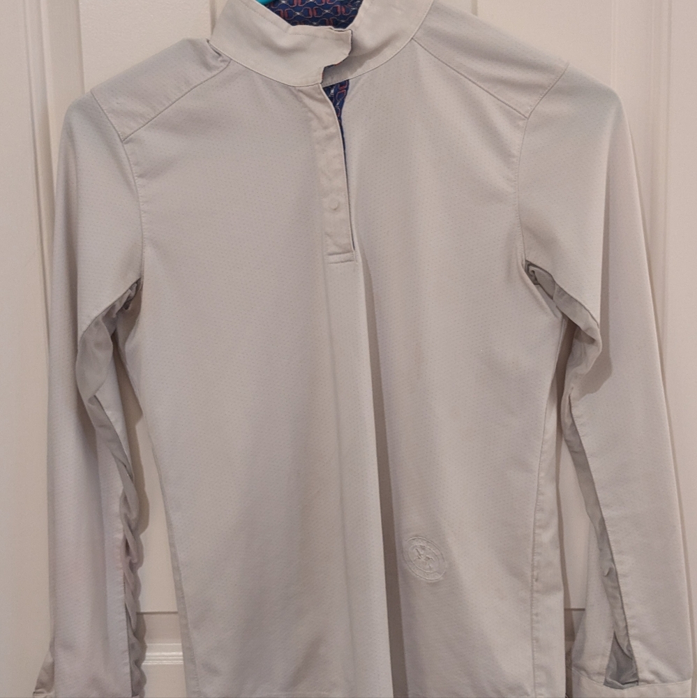 Girls white riding shirt for shows